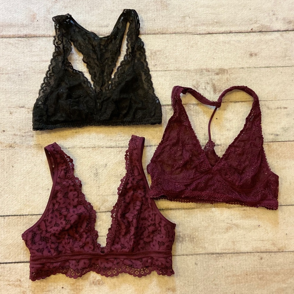 THREE Victoria Secret Bralettes